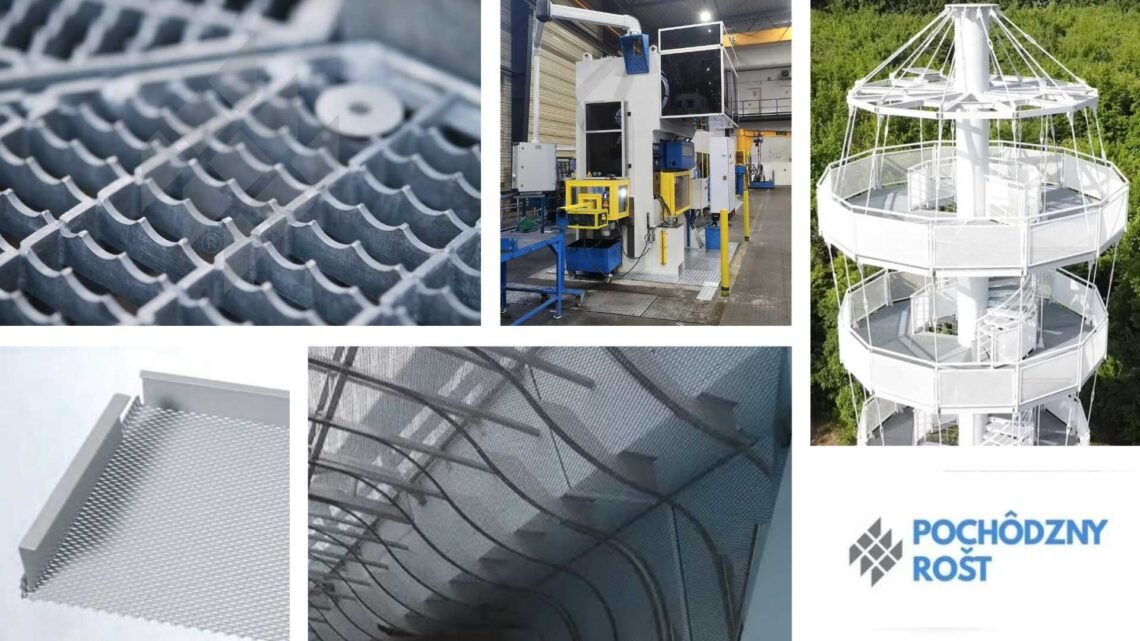 Schodisko z lisovaných roštov